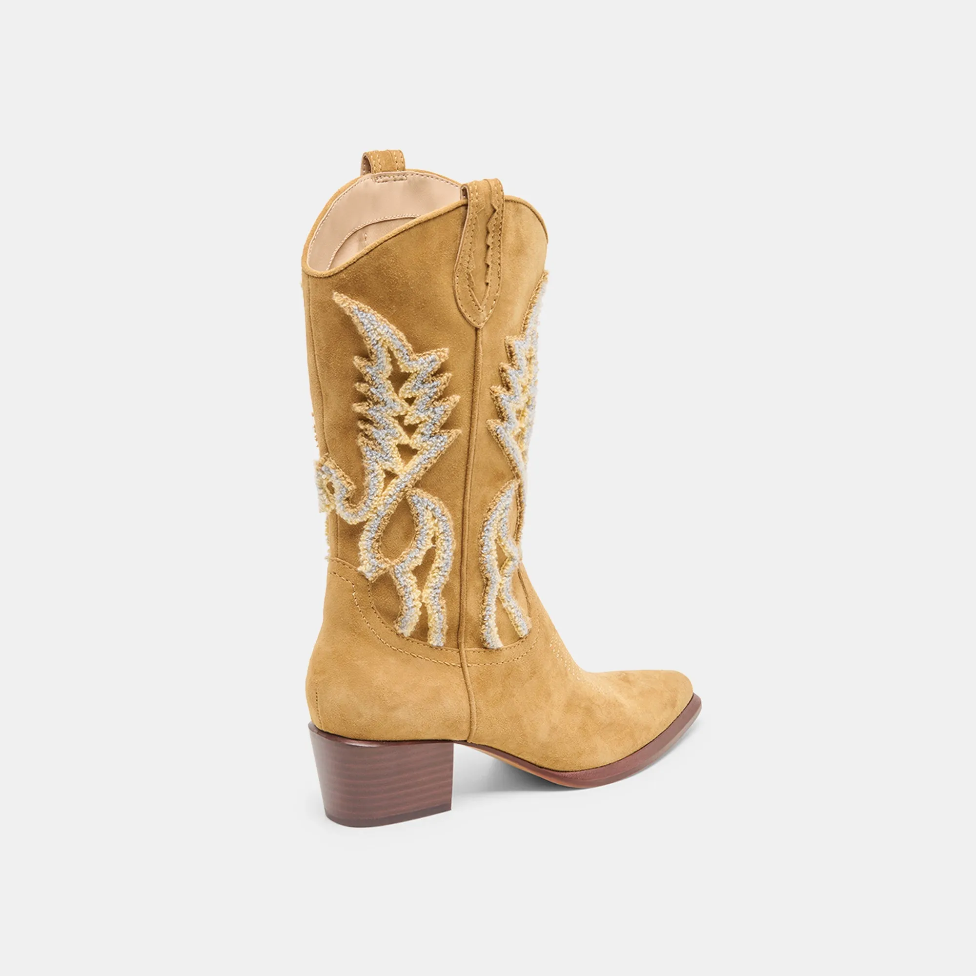 VILA BOOTS CARAMEL SUEDE Durable Comfort
