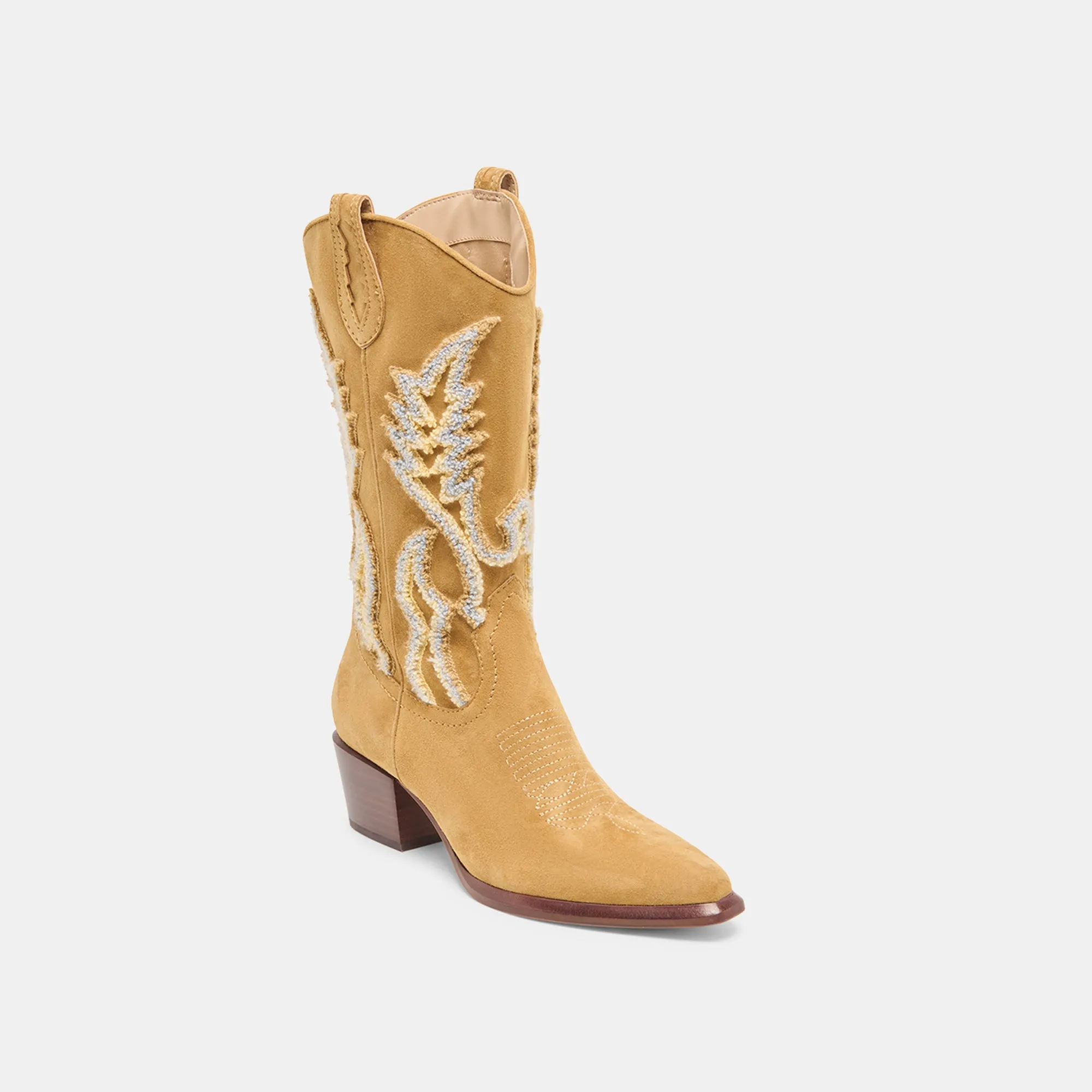 VILA BOOTS CARAMEL SUEDE Airy Feel Fashion Focused