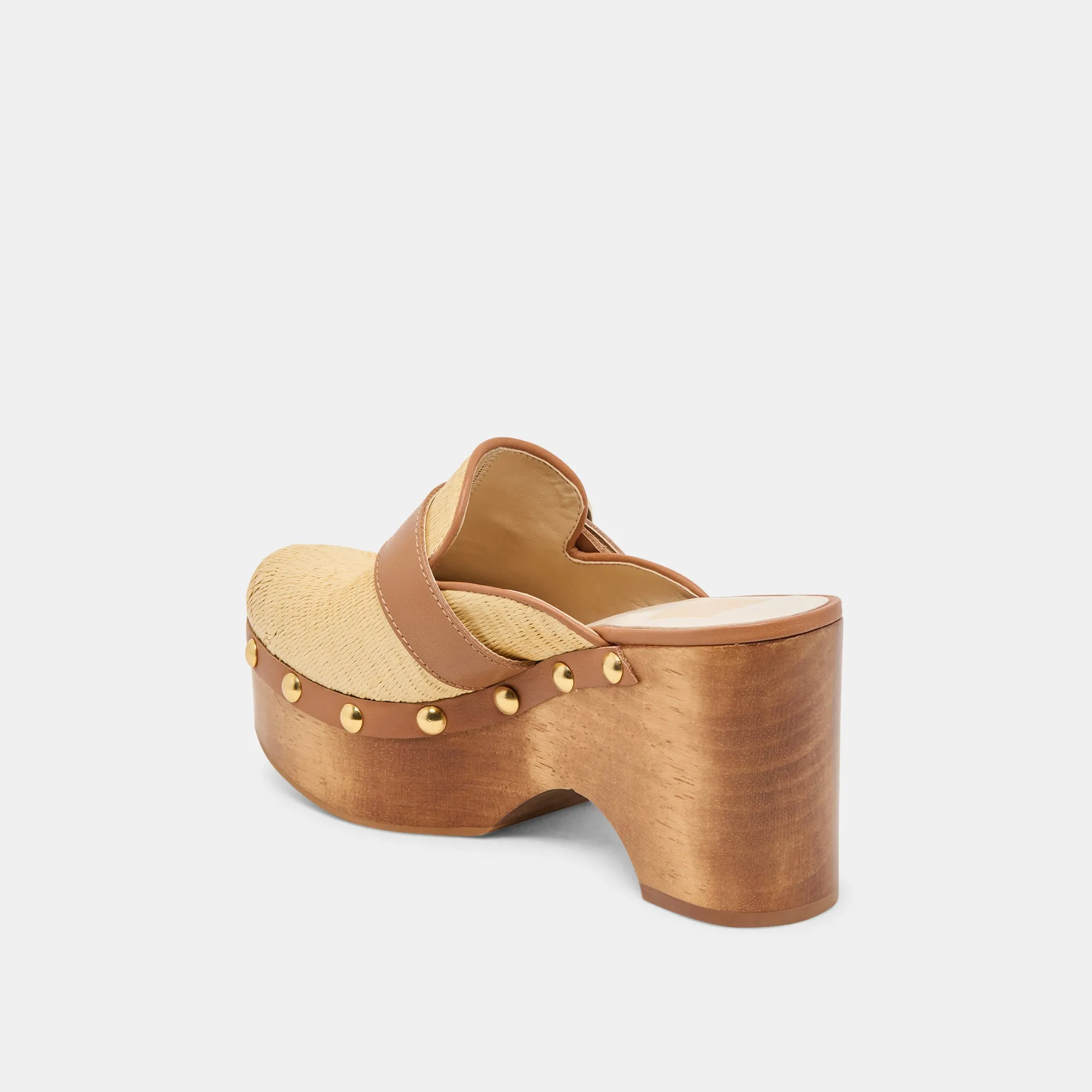DEBRAH CLOGS LT NATURAL RAFFIA Every Step