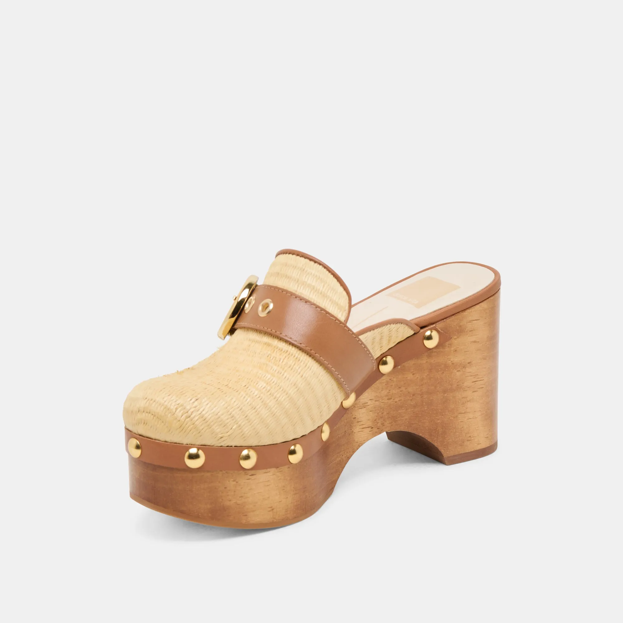 DEBRAH CLOGS LT NATURAL RAFFIA mud proof Best Seller