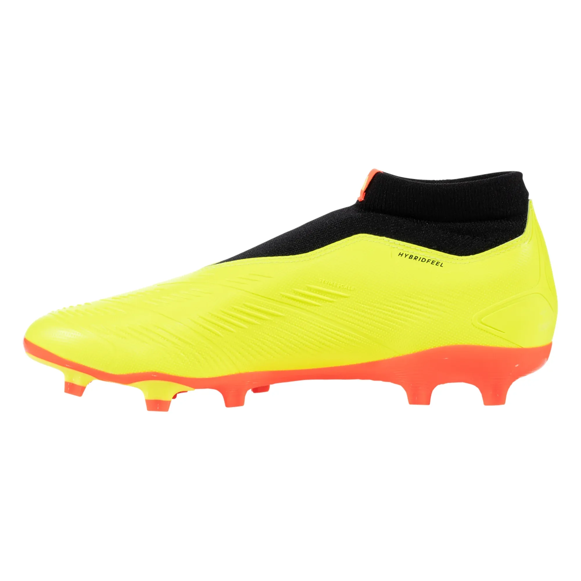 adidas Predator League LL FG Soccer Cleats (Solar Yellow/Black/Solar Red) Match Ready Speed Grip