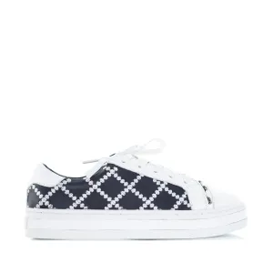 ALFIE & EVIE PLEAT WHITE DEEP OCEAN Breathable mesh Stone Glam