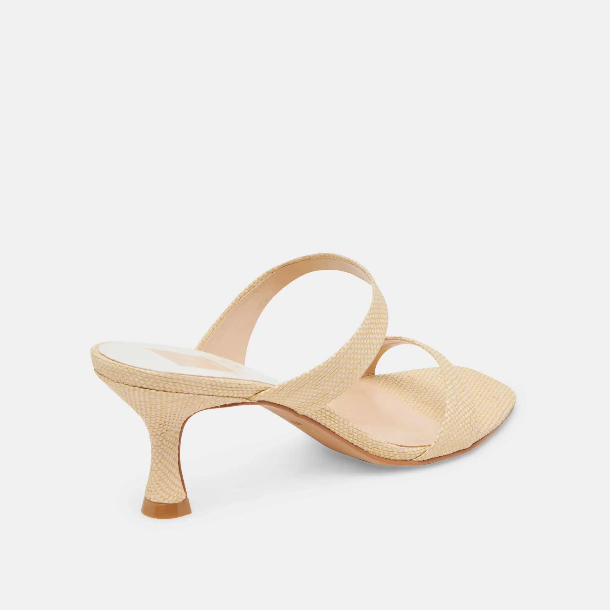 GENORA HEELS LT NATURAL WOVEN RAFFIA Traction pattern