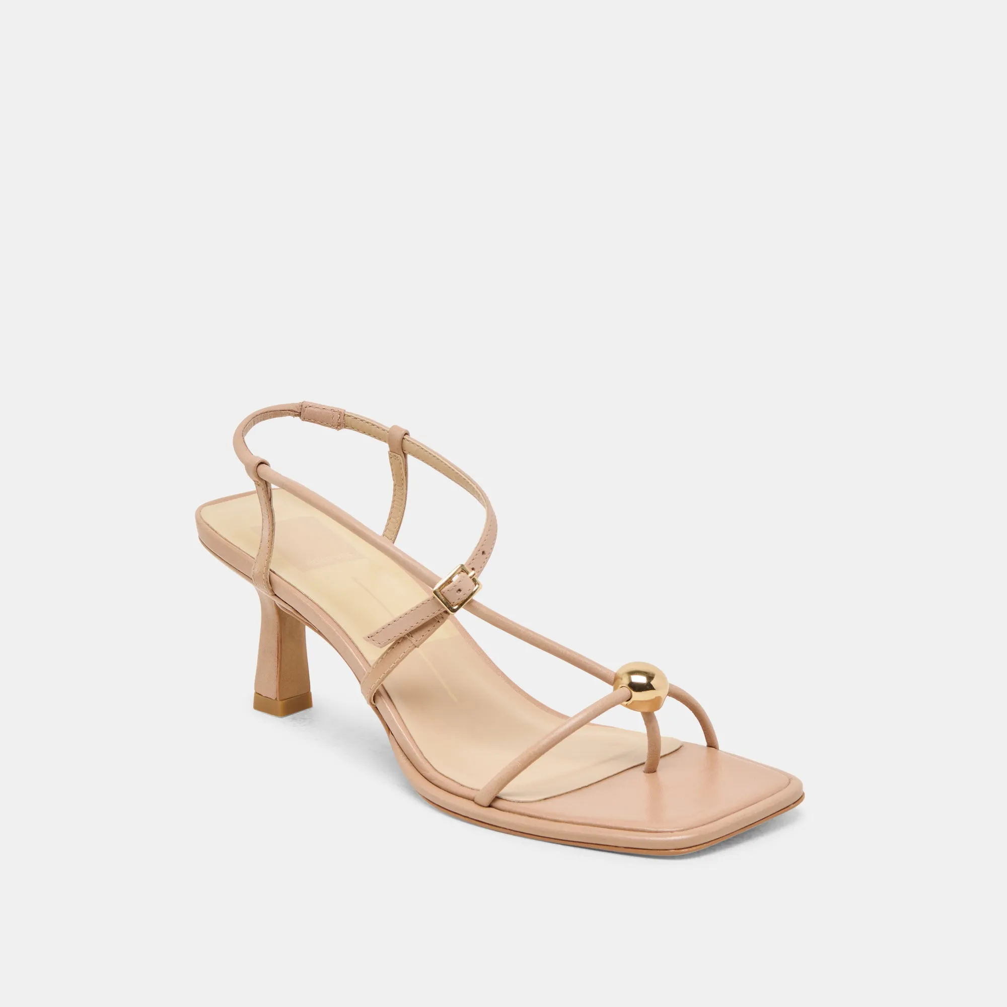 platform sandals MYLEE HEELS LIGHT TAN LEATHER
