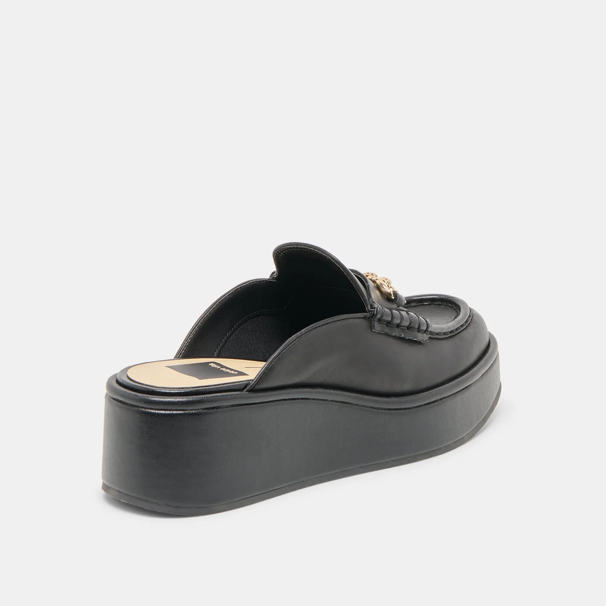 Cotton Base DORREL LOAFERS BLACK LEATHER