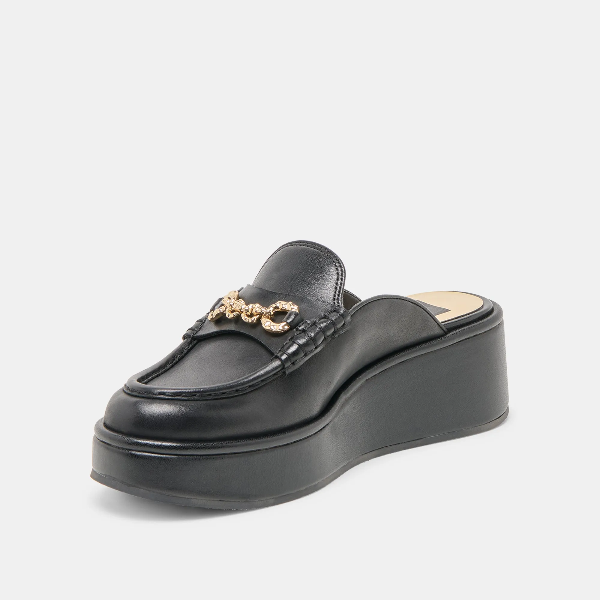 DORREL LOAFERS BLACK LEATHER Anti Bacterial London Cool