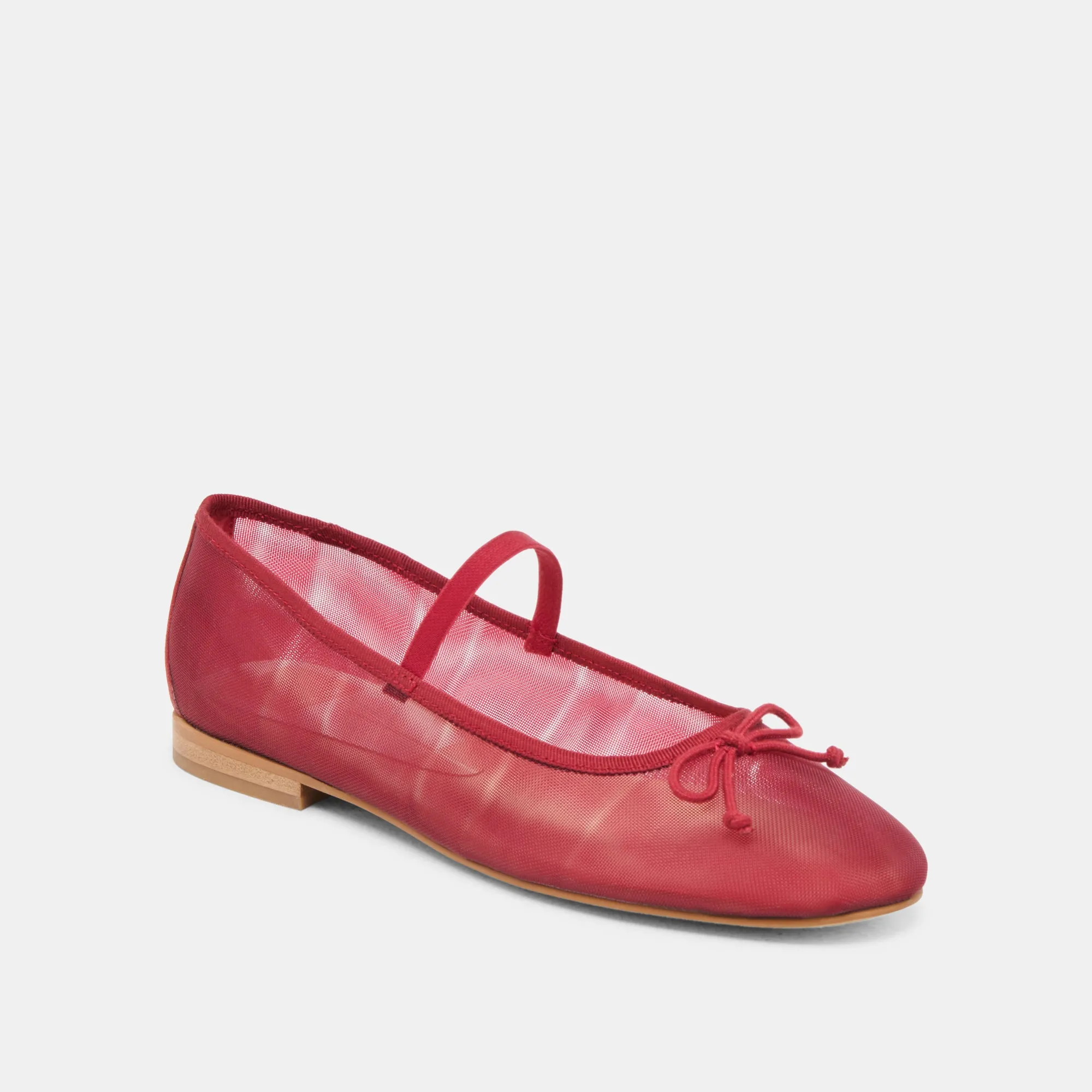 Suede Soft CADEL BALLET FLATS CRIMSON MESH