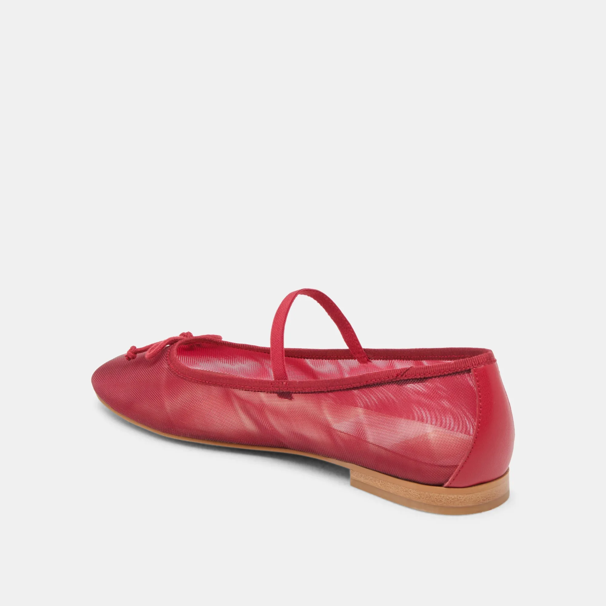 CADEL BALLET FLATS CRIMSON MESH School Glow Relaxed Fit