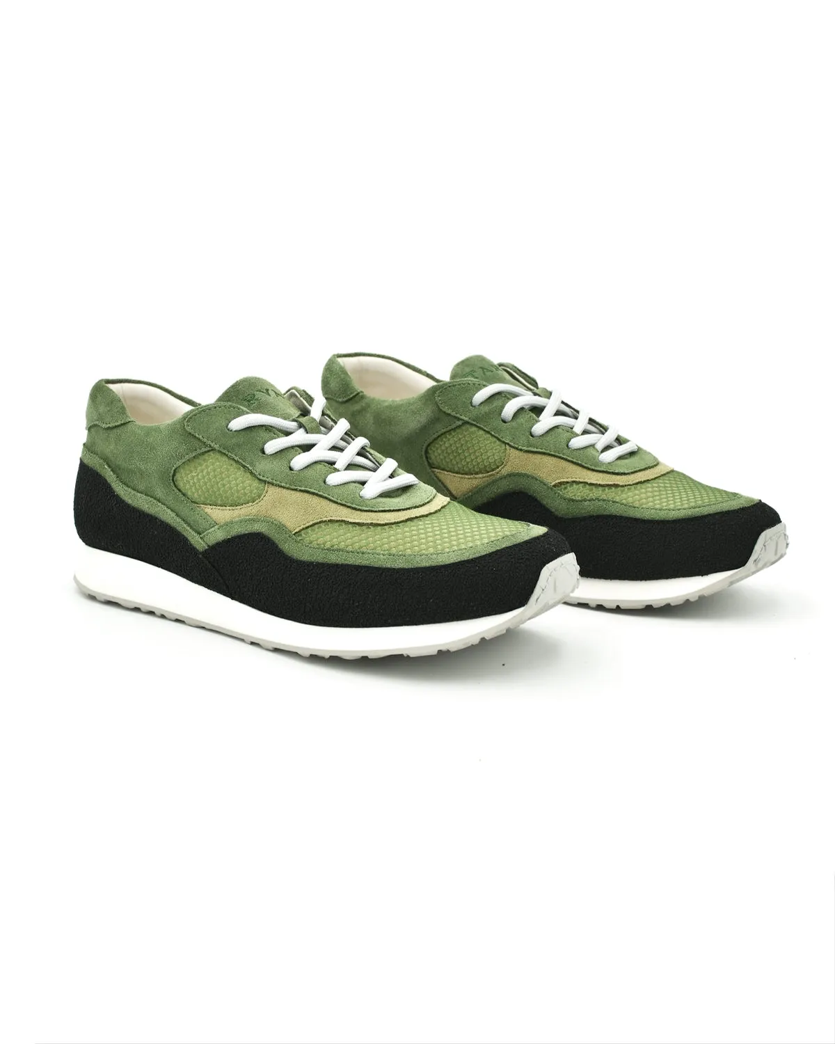 Tarvas Forest Bather Green Mesh & Suede Sneaker Style Goal Pond Walk