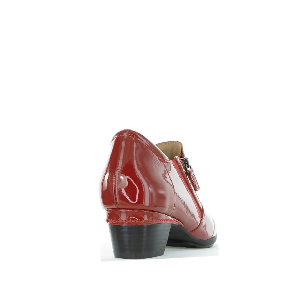 Slip Safe Peak Mode ZIERA CAMDEN DARK RED PATENT