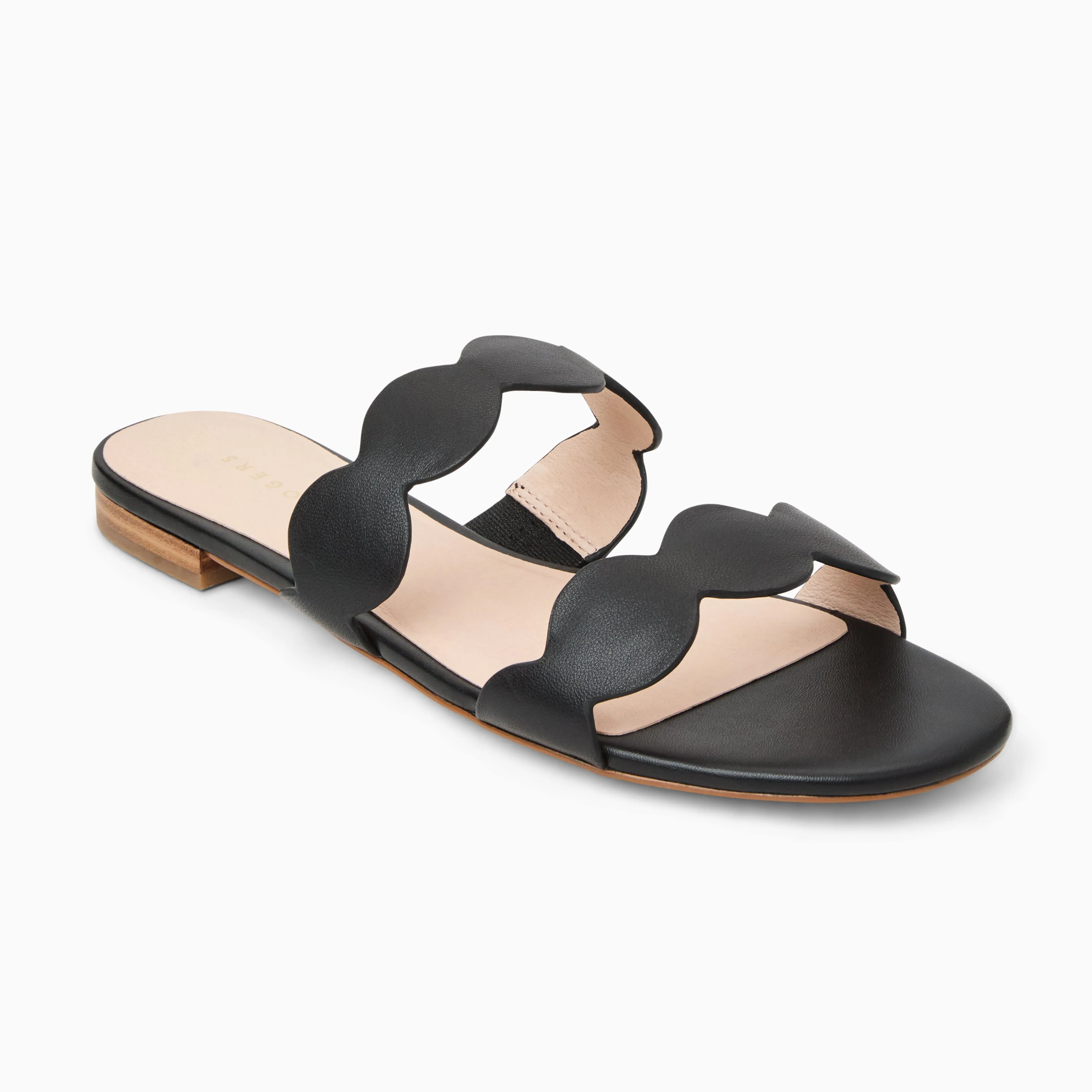 Greglen Leather Flat Slide Soft Move