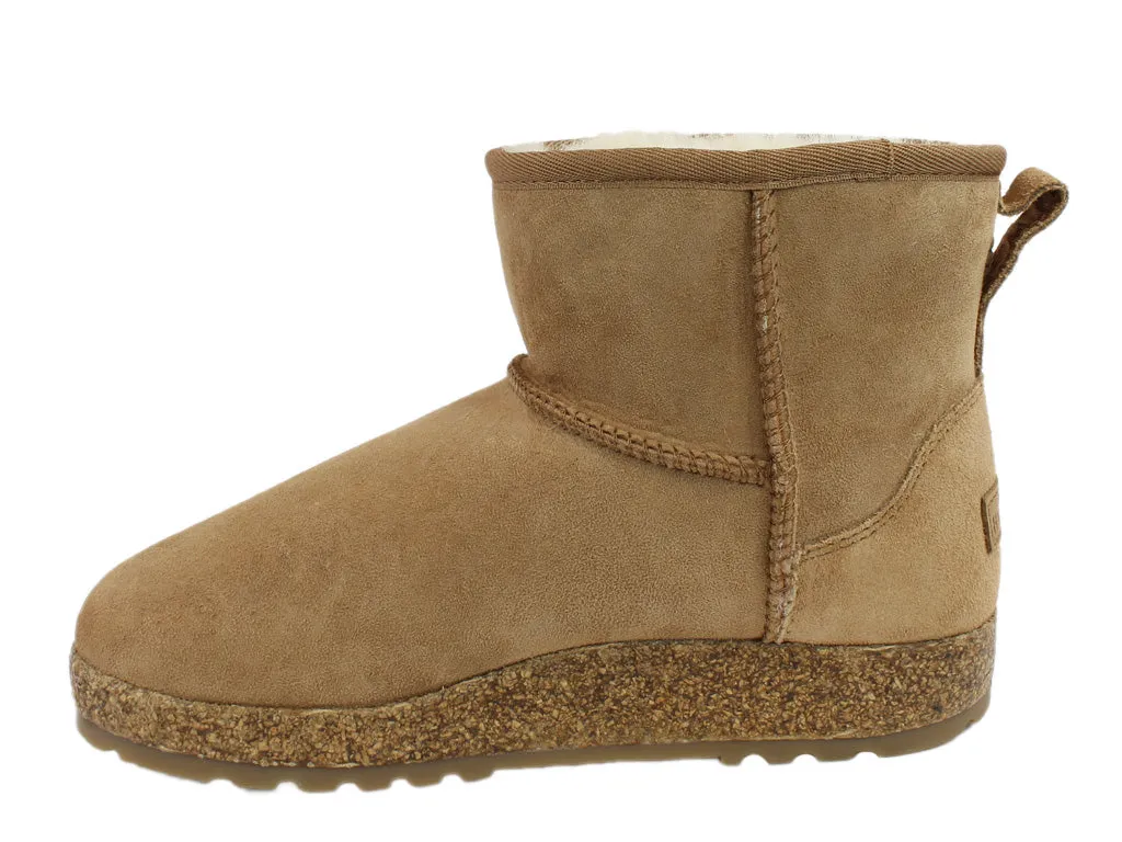Haflinger Sheepskin Boots Aino Chestnut Gym Quick Lightweight Design