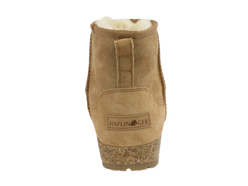 Haflinger Sheepskin Boots Aino Chestnut Shock Guard Calm Step