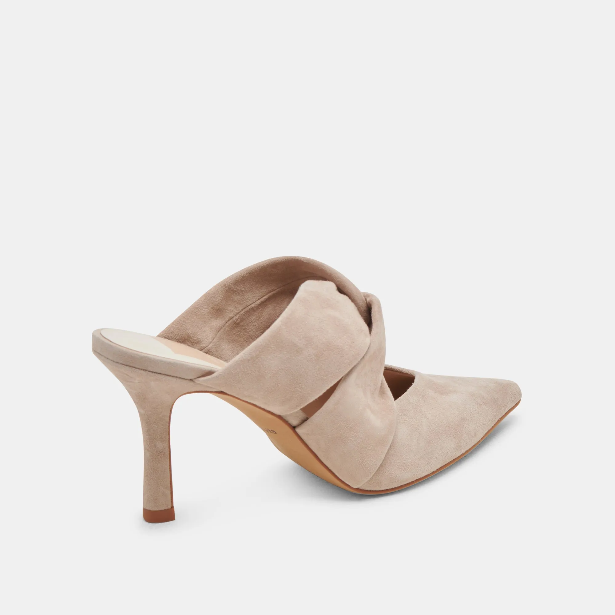 KELSY HEELS TAUPE SUEDE Smooth Soles All terrain