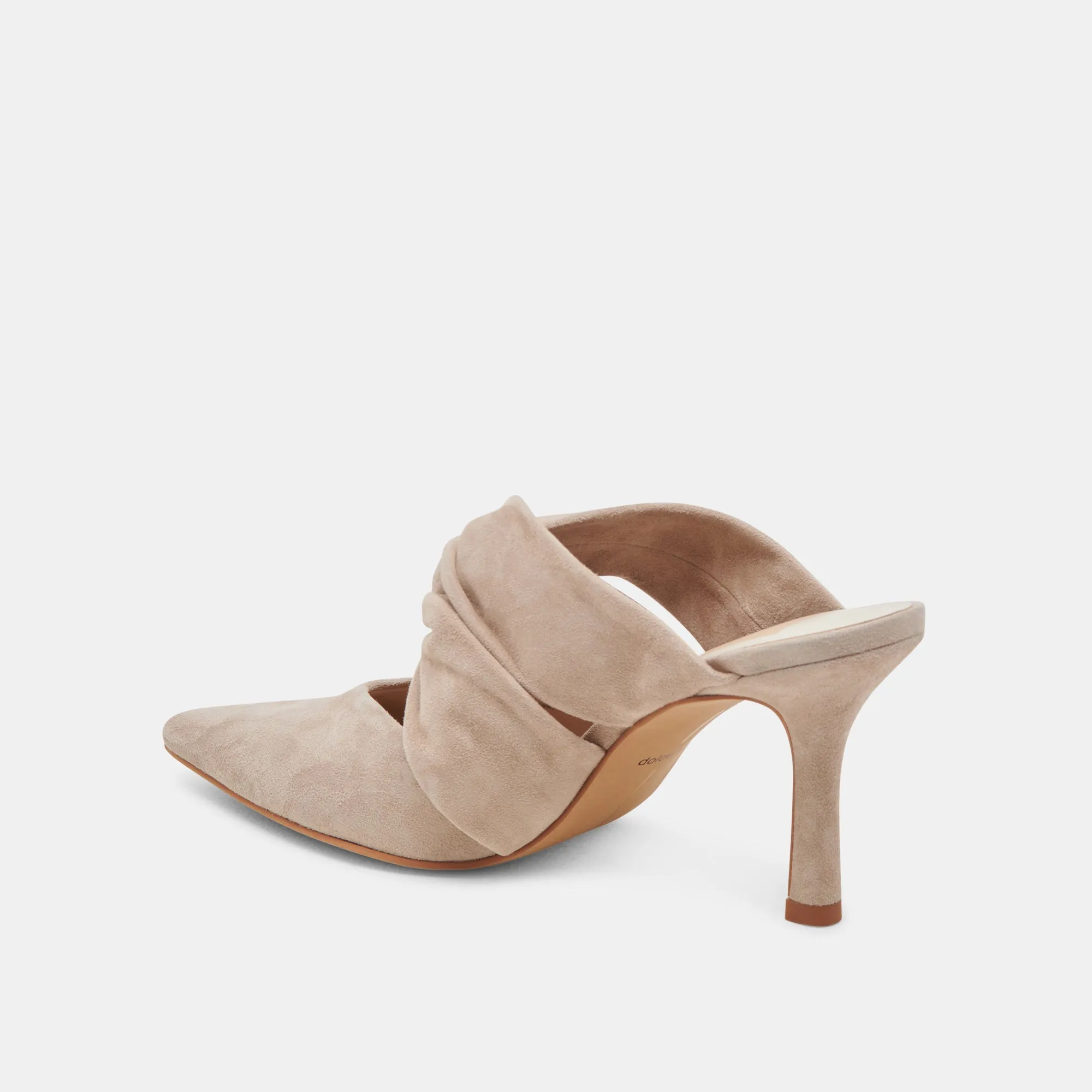 KELSY HEELS TAUPE SUEDE Shock Resistance