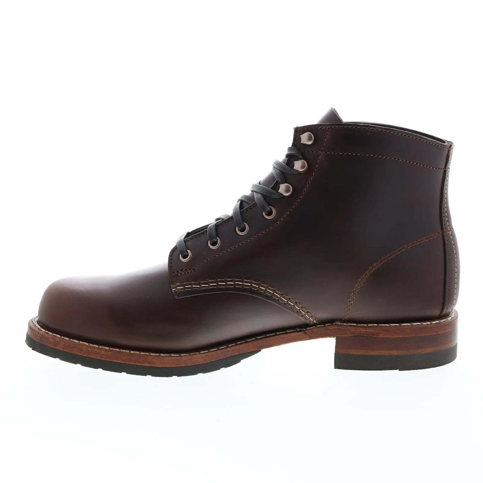 Wolverine 1000 Mile Evans W990072 Mens Brown Leather Casual Dress Boots Insulated Comfort Rough Trail