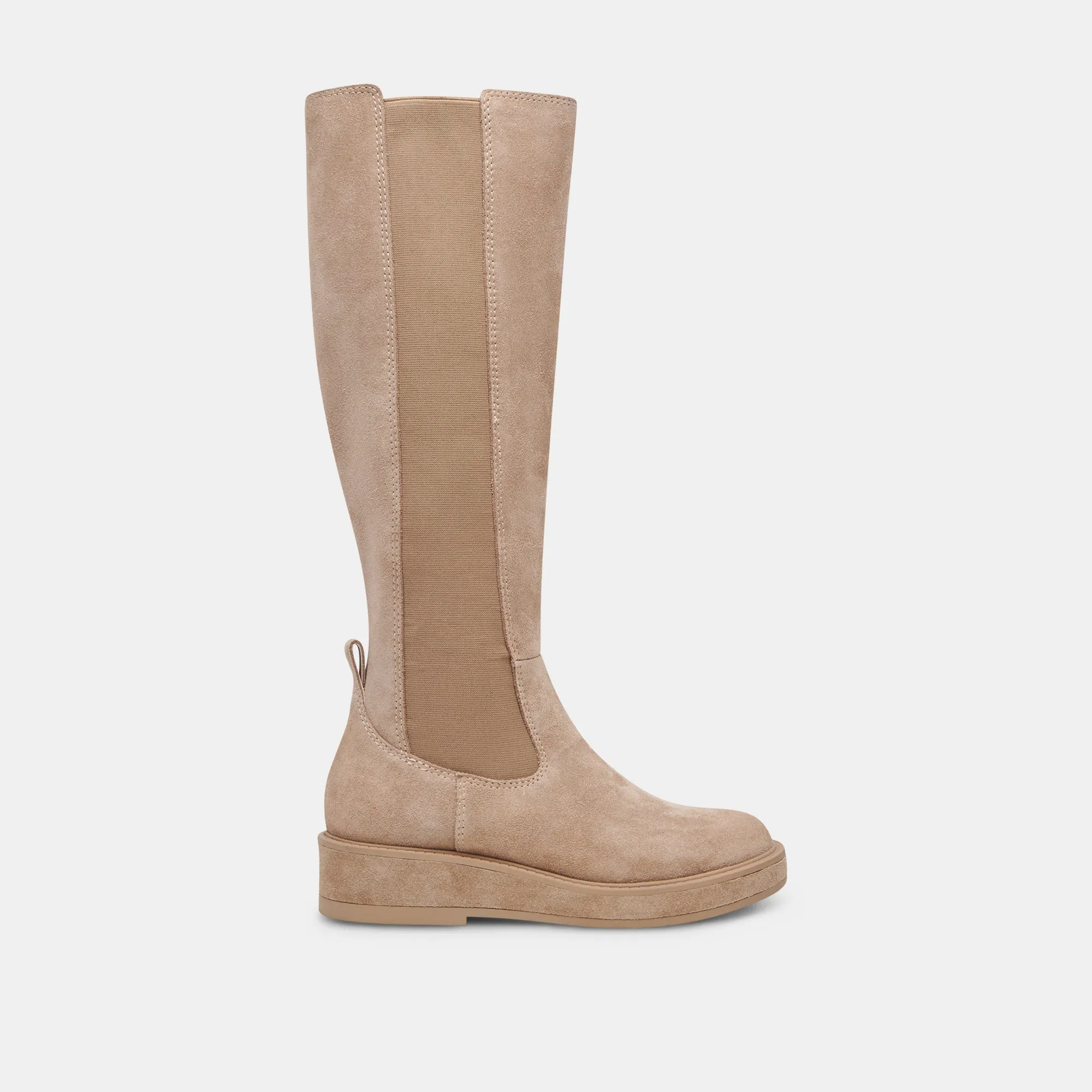 EAMON H2O WIDE CALF BOOTS ALMOND SUEDE Stylish Design