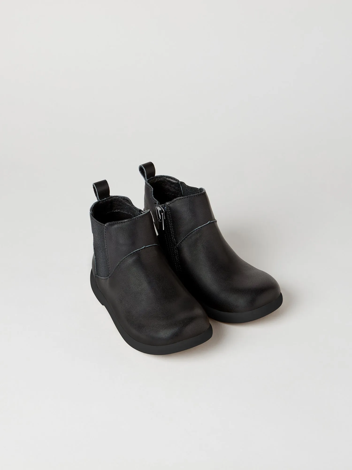 Rockit Infant Kids' School Boot Black with Black Sole Breathable Material Nature Lover