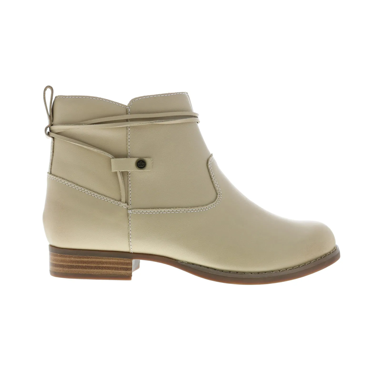 Spenco Durango Boot SP1047SND Womens Beige Leather Ankle & Booties Boots Stable Ankle
