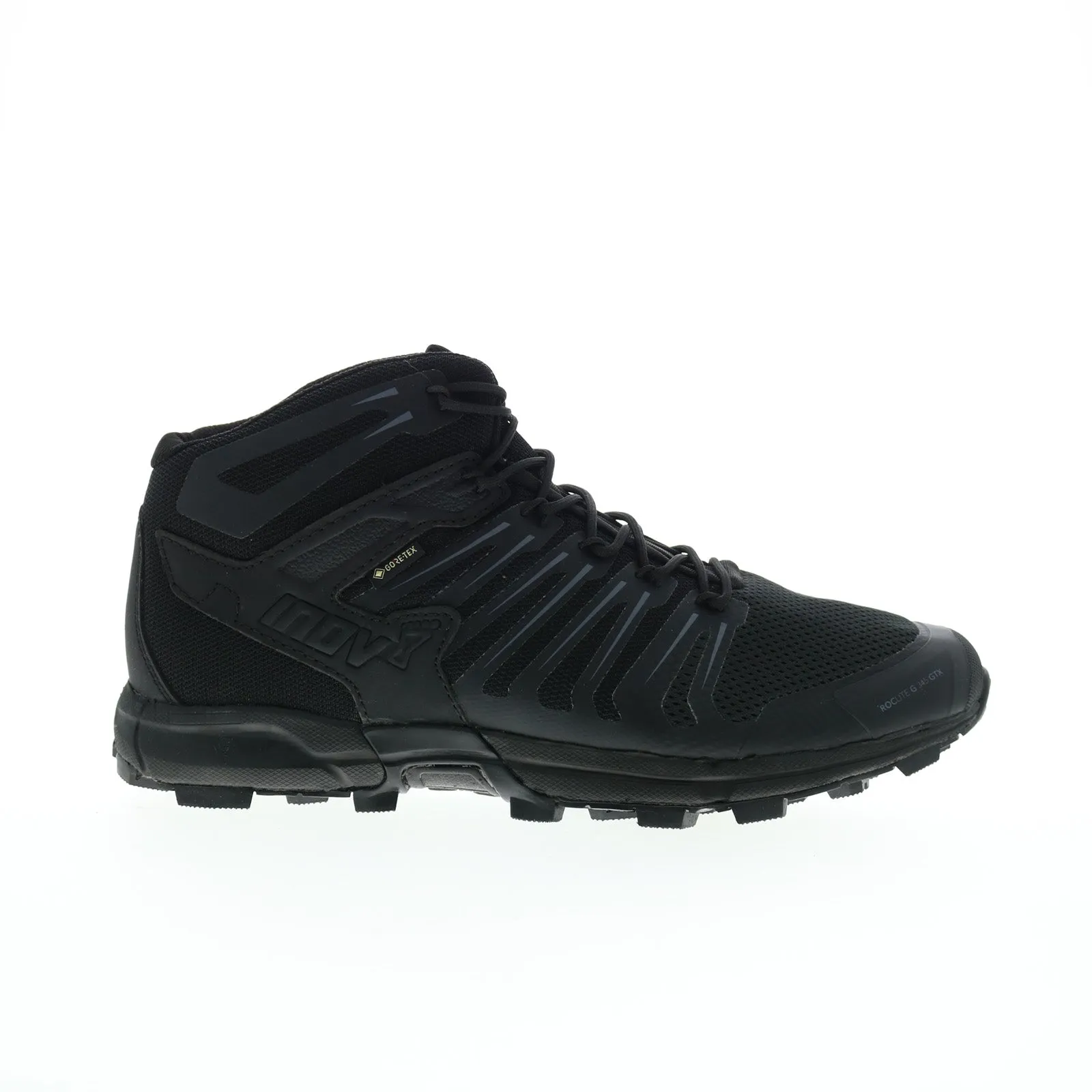 Inov-8 Roclite G 345 GTX 000802-BK Mens Black Mesh Lace Up Hiking Boots athlete