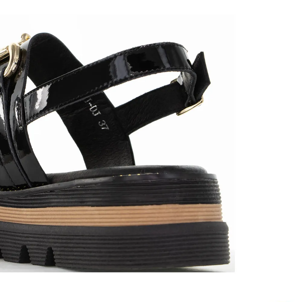 Adjustable Strap Trail Ready DJANGO & JULIETTE SABRI BLACK PATENT