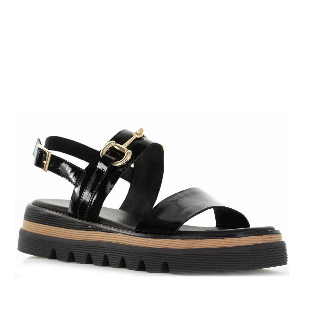 DJANGO & JULIETTE SABRI BLACK PATENT Event Chic