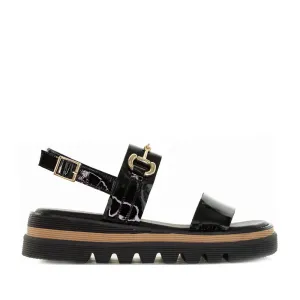 Road Trip Summer Footwear DJANGO & JULIETTE SABRI BLACK PATENT