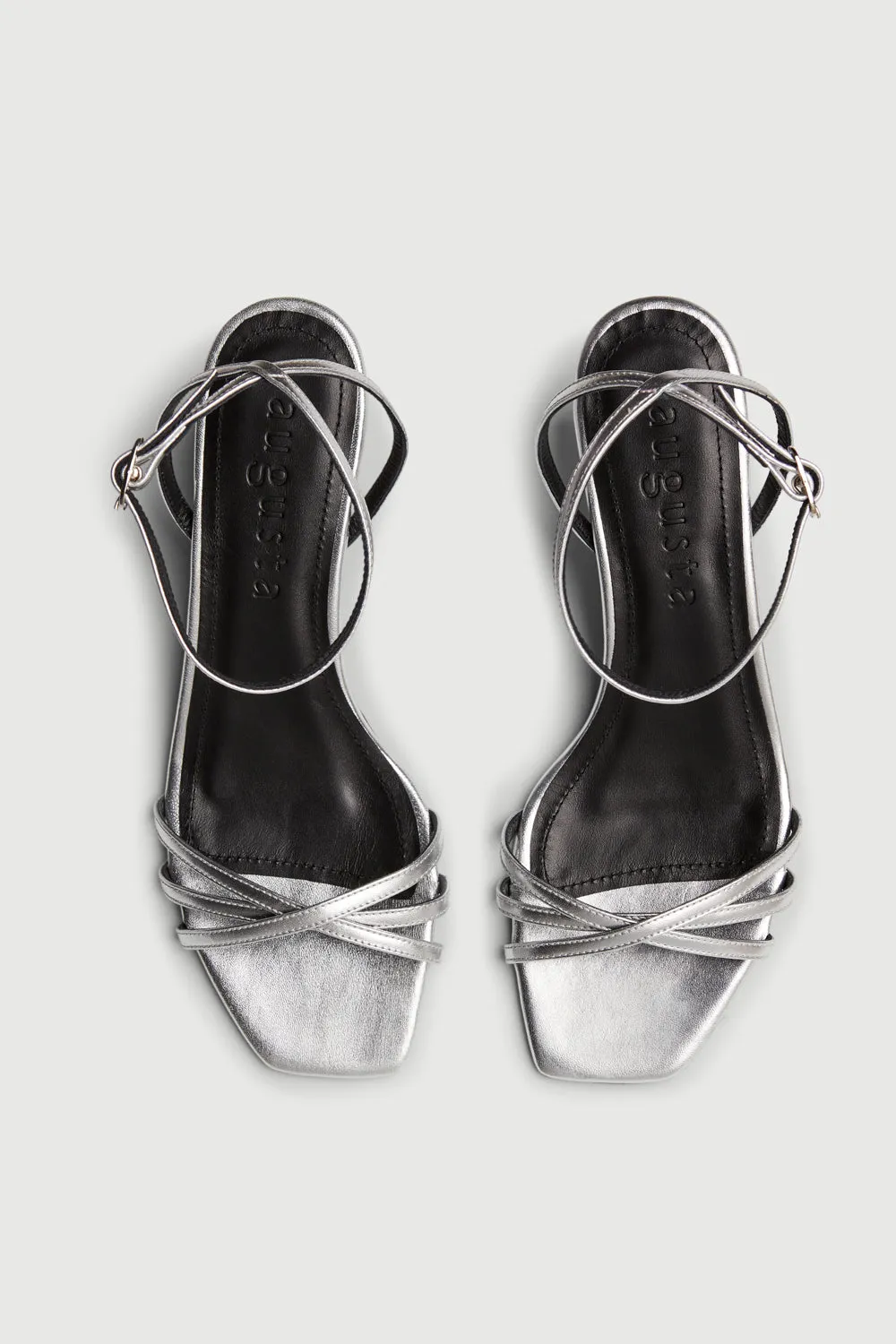 Uma Sandals in Silver Leather Cold Weather