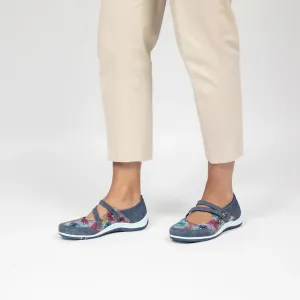 River Glow Earth Tone CC RESORTS JASMYN NAVY FLORAL