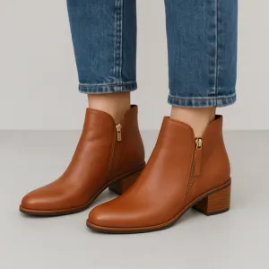 Fashionable Comfortable Footbed NAKED ARCHES OXLEY 2.0 COGNAC