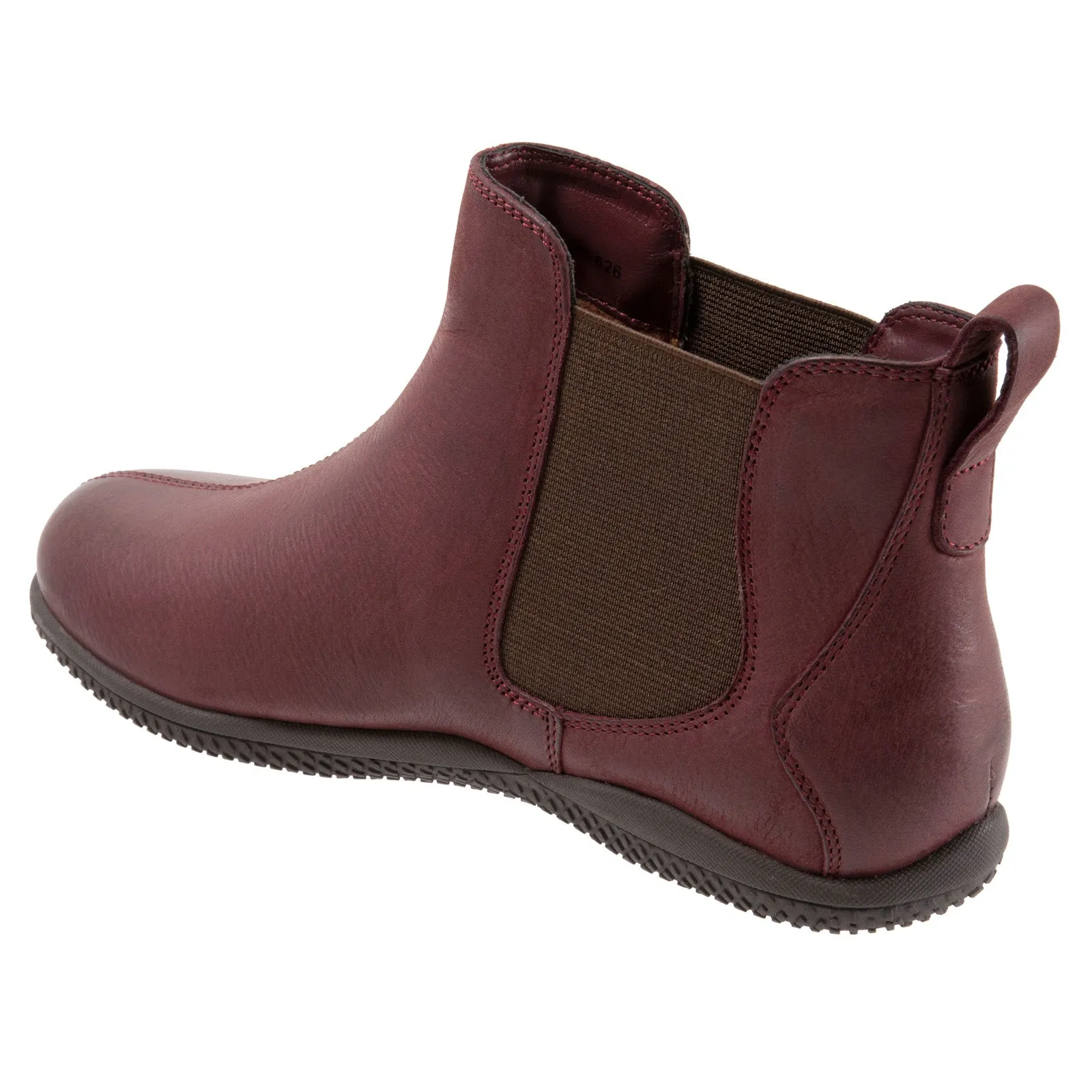 Anti Odor ski trip Softwalk Highland S2053-626 Womens Burgundy Leather Slip On Chelsea Boots