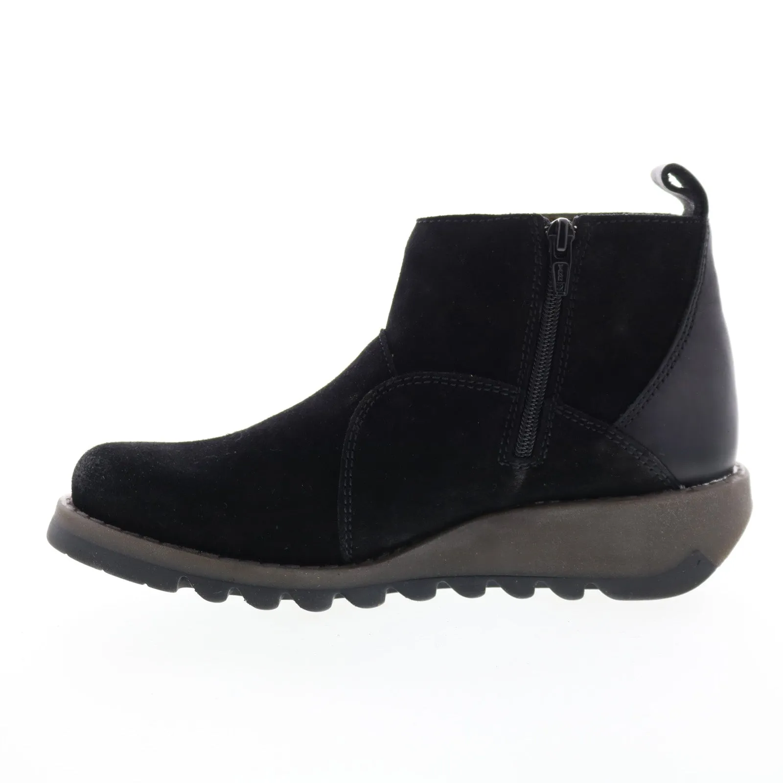 Fly London Sely SELY918FLY-004 Womens Black Suede Ankle & Booties Boots Daily Rugged