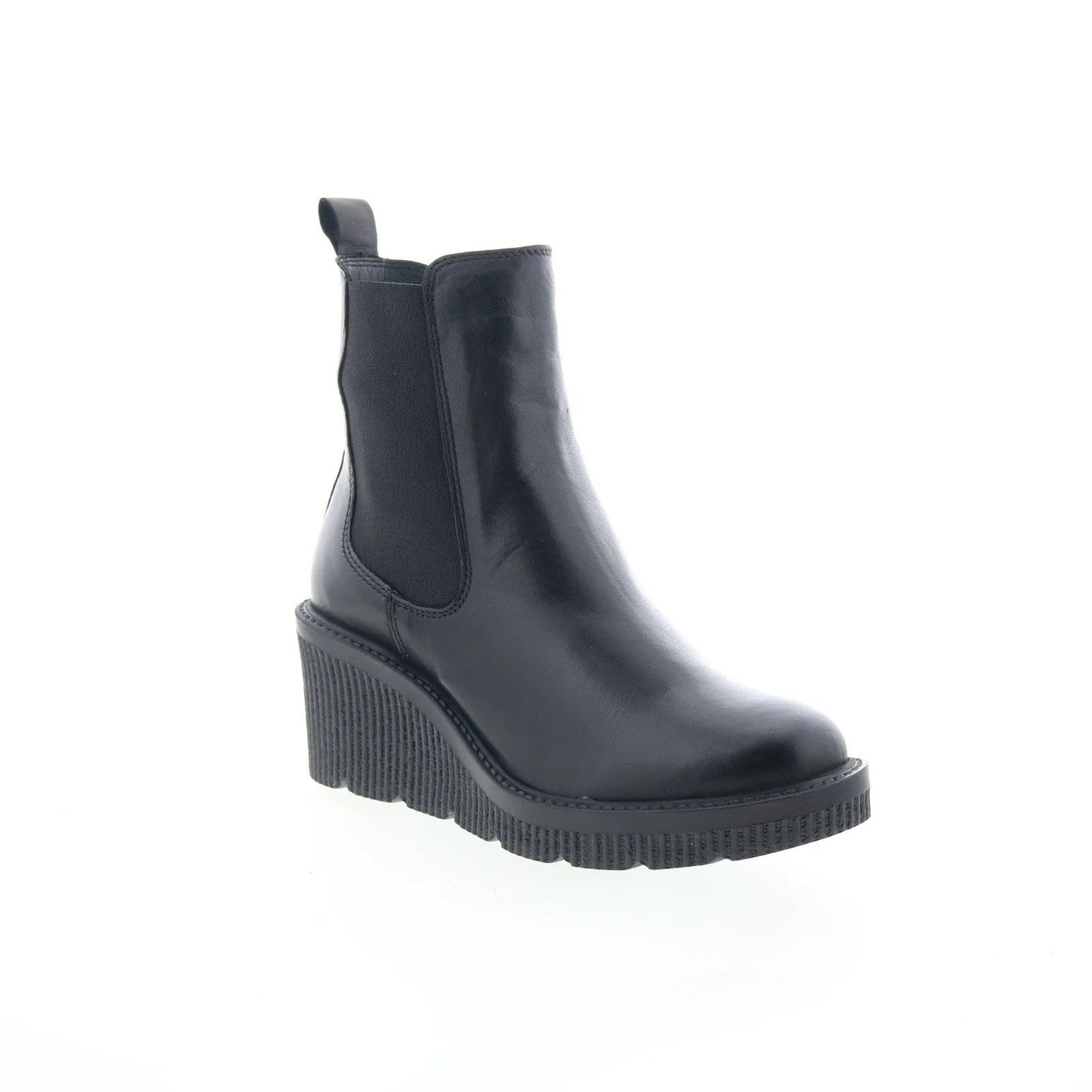 All-Weather Wear Miz Mooz Averie Womens Black Leather Zipper Chelsea Boots