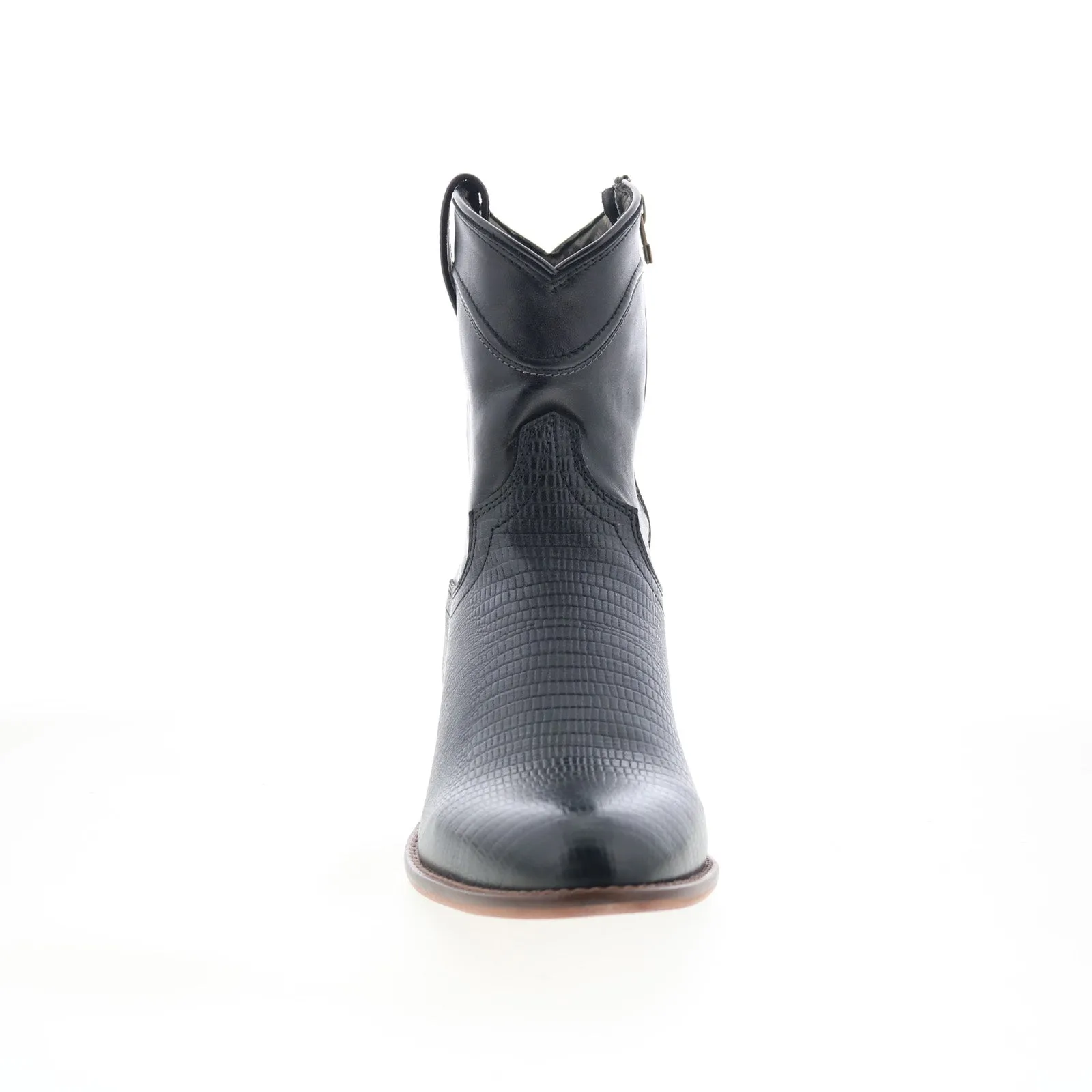 Dingo Jackson DI-328 Mens Black Leather Zipper Western Boots Lightweight Sole