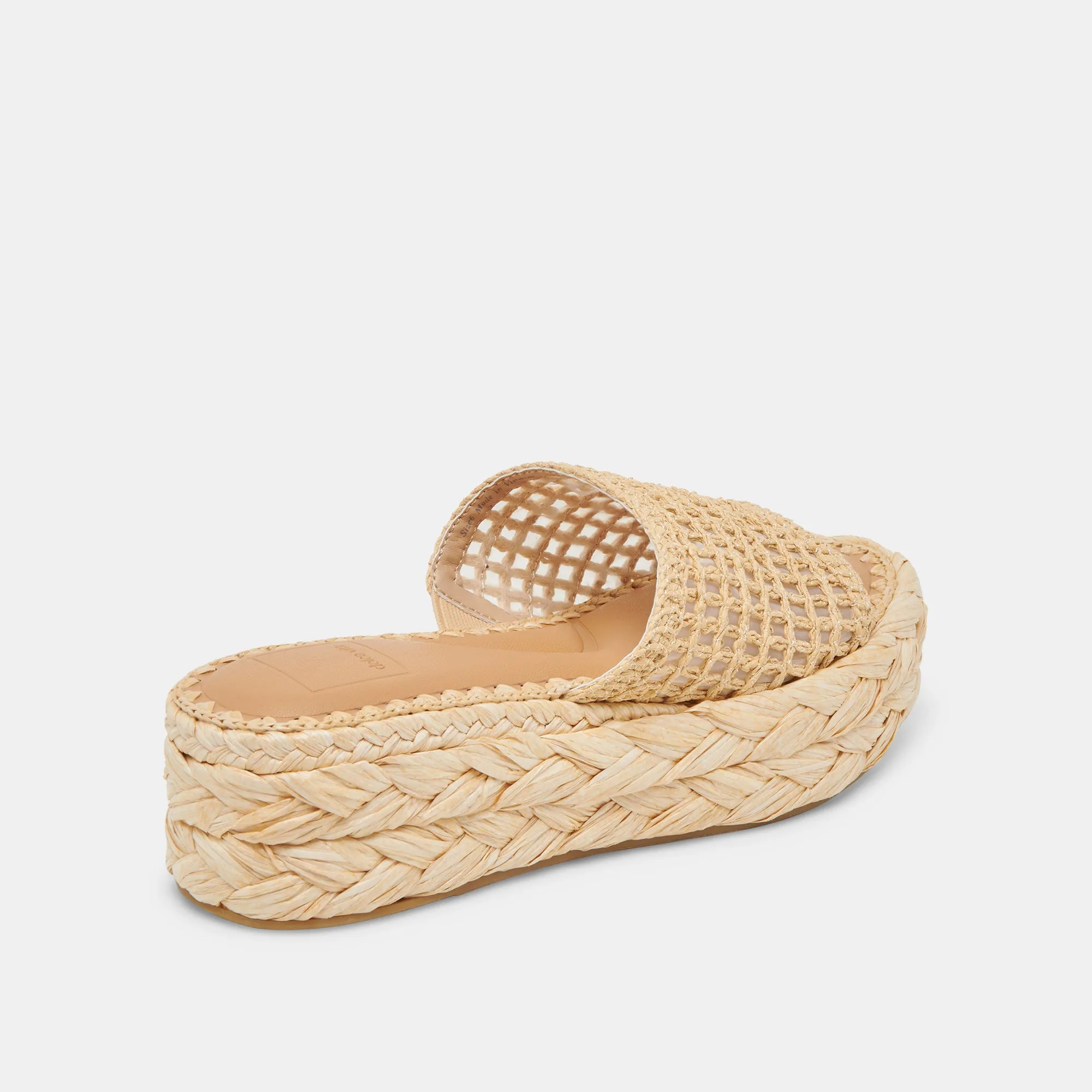 CHAVI MESH SANDALS NATURAL WOVEN RAFFIA Practical And Stylish Footwear Step In