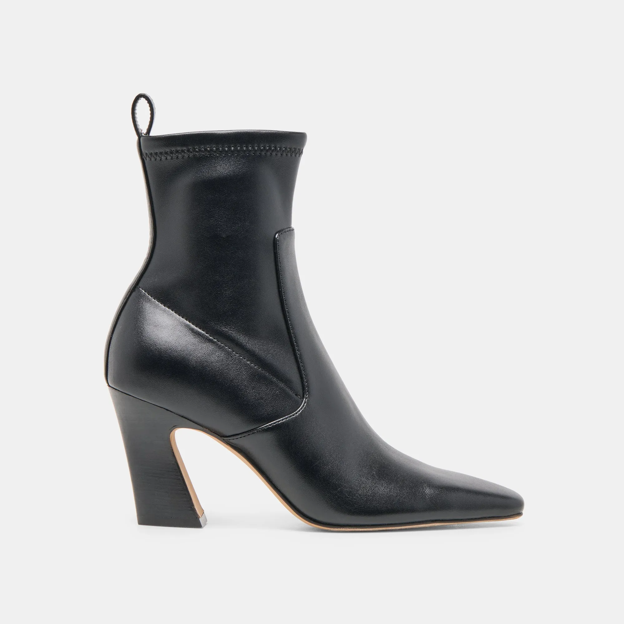 Rough texture LINZEY BOOTIES BLACK STELLA
