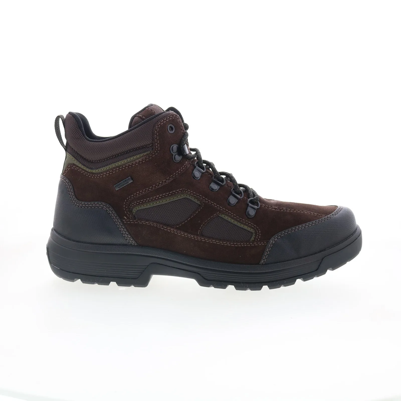 Elastic Sides Street Walk Rockport Evan Waterproof RMEVAN Mens Brown Wide Leather Casual Dress Boots