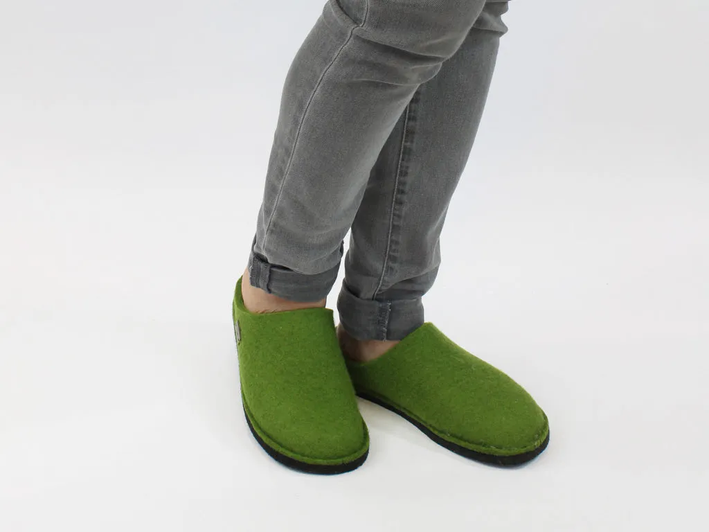 Lace Up Style Quick Relax Fit Shoes Haflinger Slippers Flair Soft Green