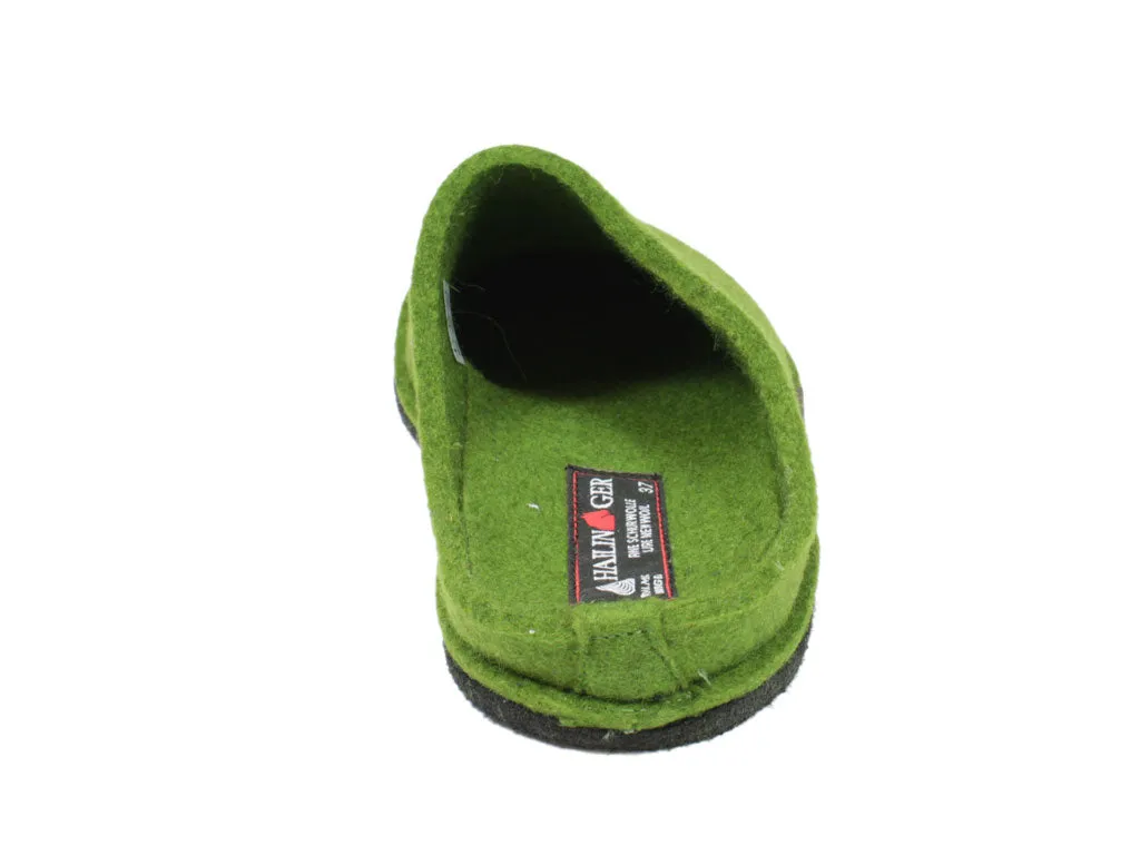 Comfort Slip-On All Day Wear Haflinger Slippers Flair Soft Green