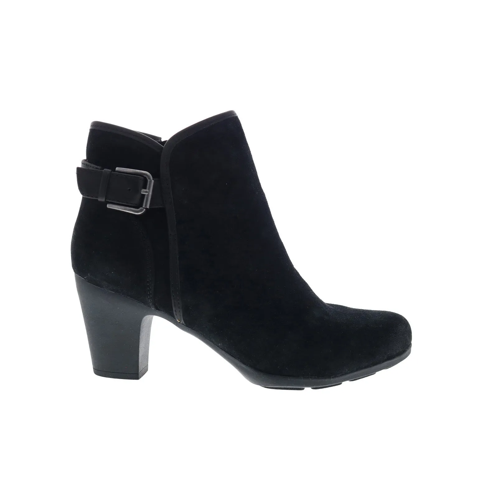 Comfortiva Namari CT0039921 Womens Black Suede Zipper Ankle & Booties Boots Street Walk Tear-resistant