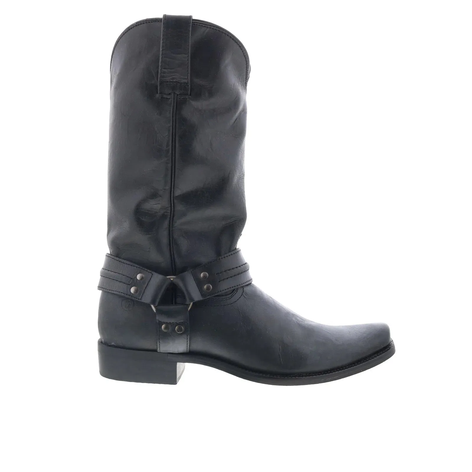 Flexible Comfort quick-drying Dingo Dean Harness Square Toe DI-850 Mens Black Leather Western Boots