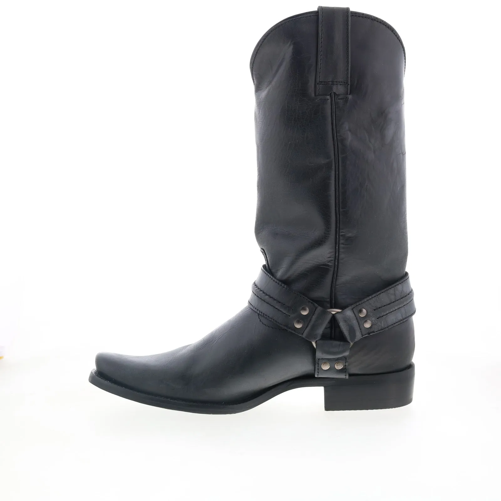 City Travel Dingo Dean Harness Square Toe DI-850 Mens Black Leather Western Boots