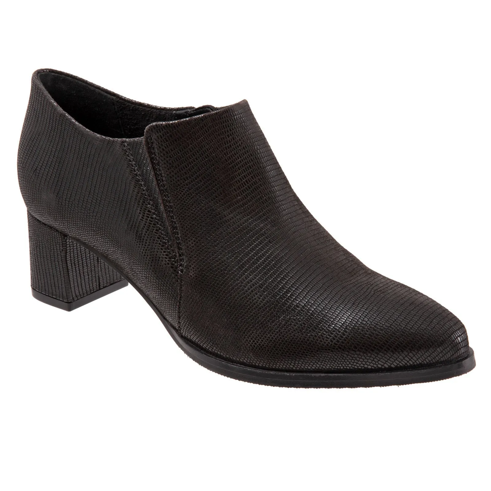 Trotters Keegan T2059-008 Womens Black Narrow Leather Ankle & Booties Boots Versatile Choice Daily Utility
