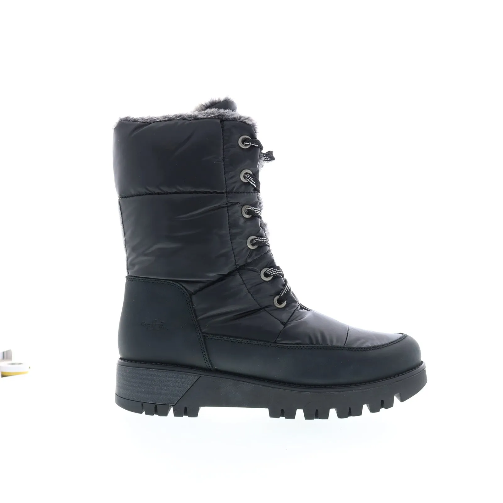 Bos. & Co. Atlas Womens Black Synthetic Lace Up Casual Dress Boots Sporty Look Neutral Tones