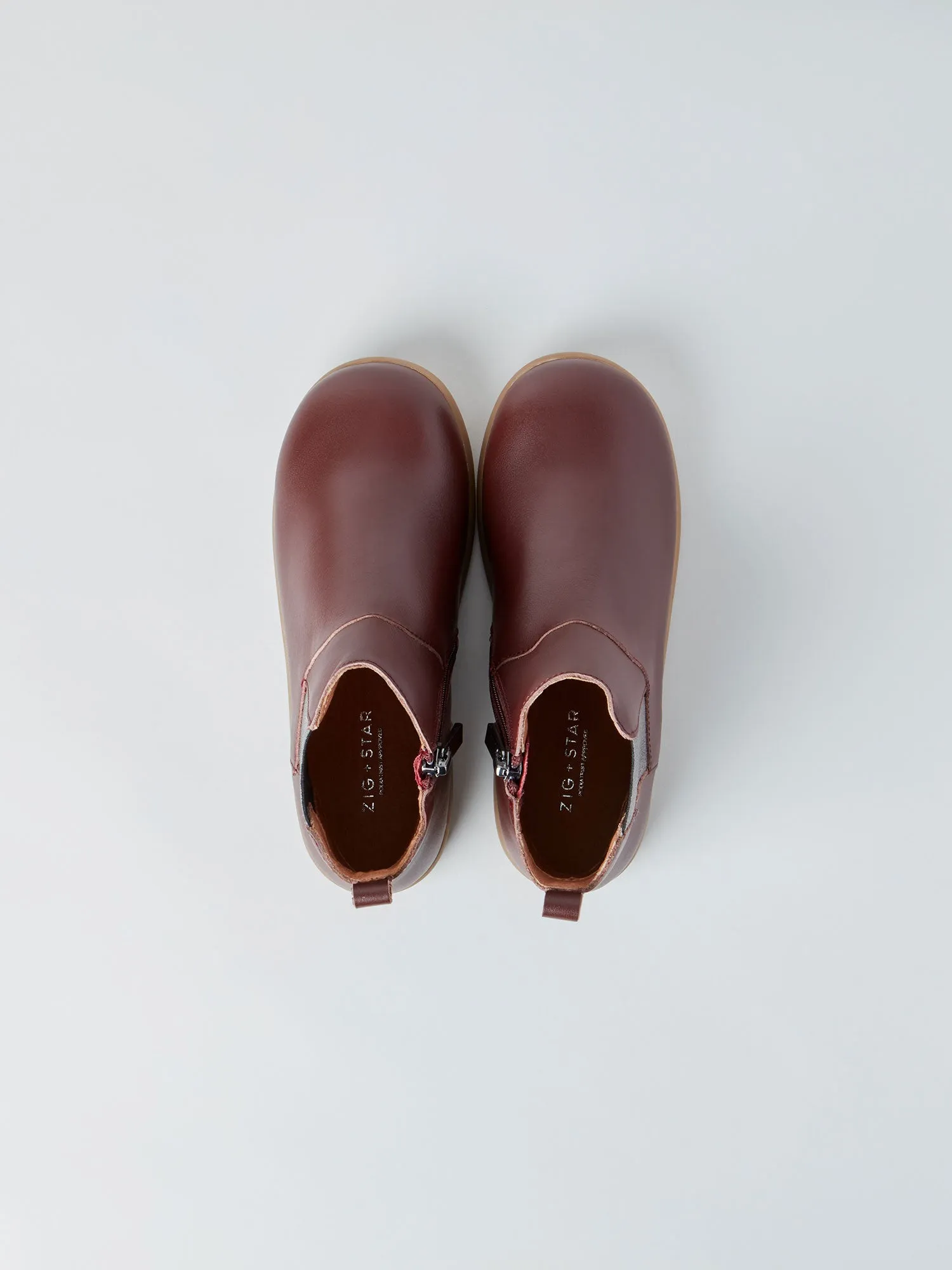 Rockit Junior Kids' Boot Oxblood Clean Form Rugged Build