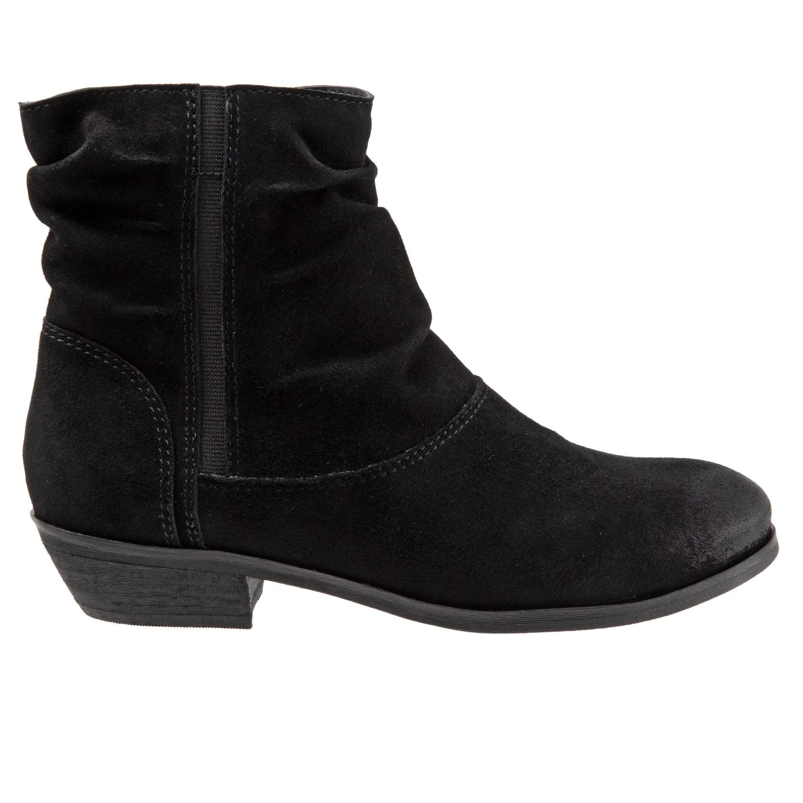 Simple Style Softwalk Rochelle S1860-003 Womens Black Wide Leather Ankle & Booties Boots