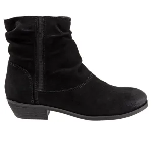 Simple Style Softwalk Rochelle S1860-003 Womens Black Wide Leather Ankle & Booties Boots