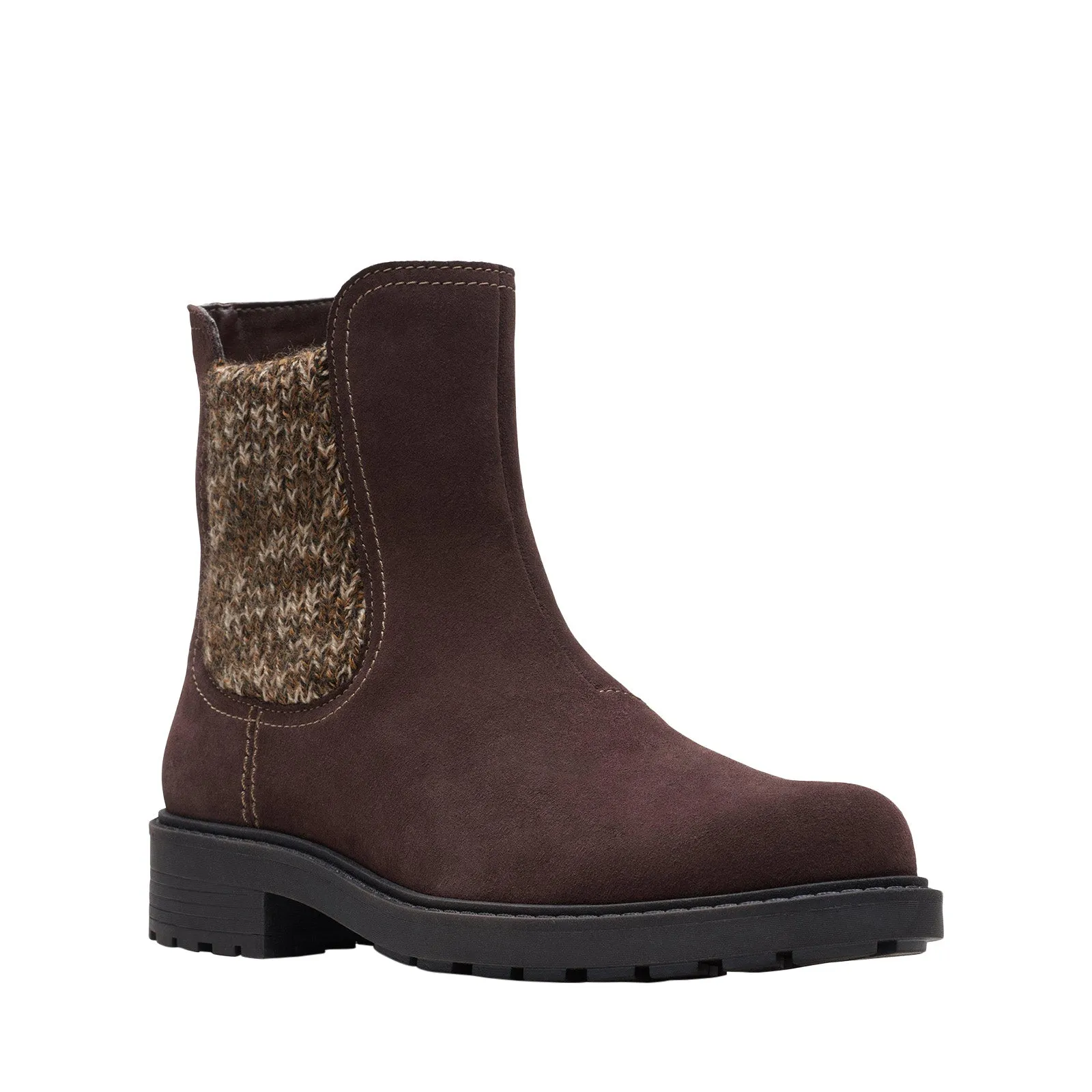 Clarks Opal Sky 26167848 Womens Brown Suede Slip On Chelsea Boots Wide Range