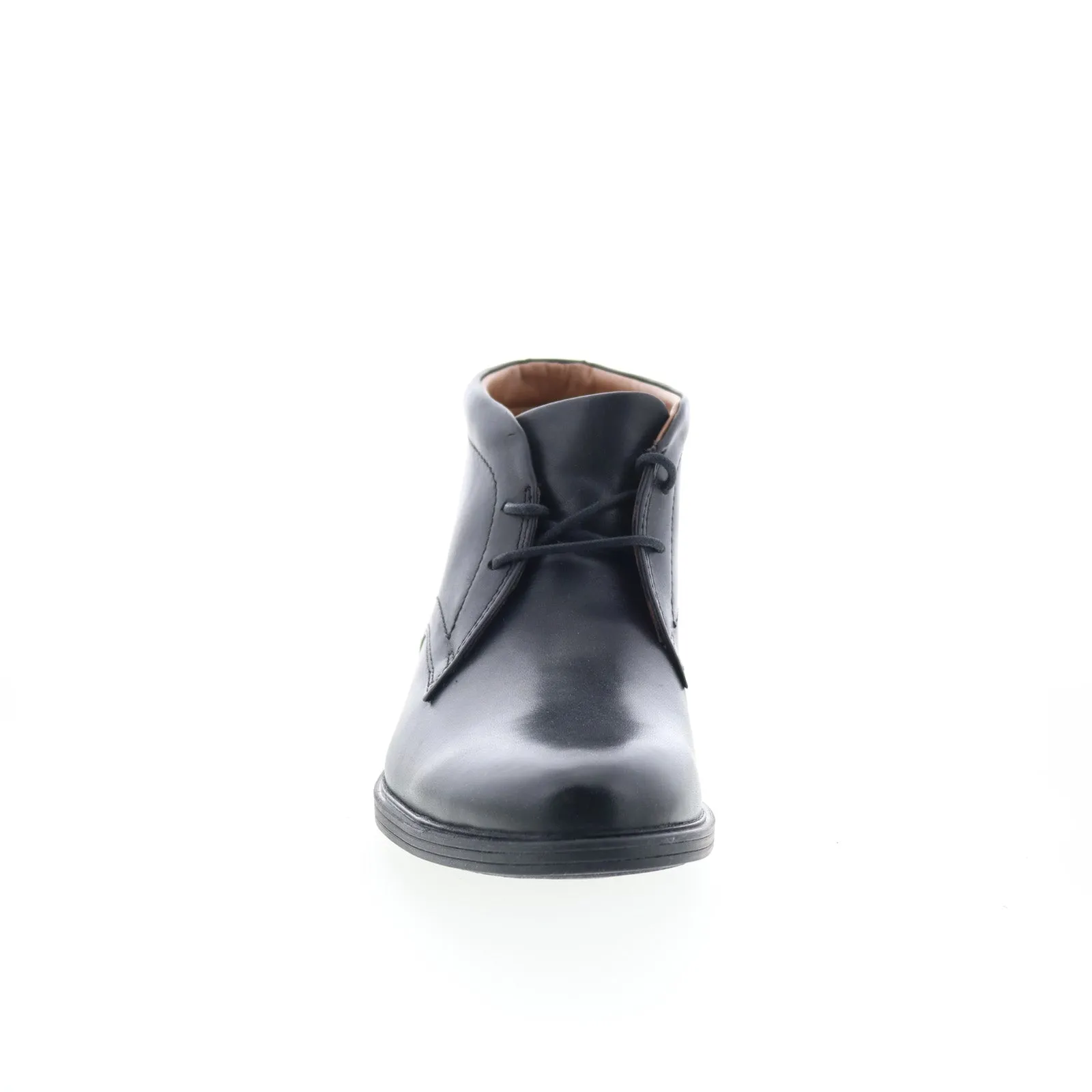 Clarks Whiddon Mid 26152914 Mens Black Wide Leather Lace Up Chukkas Boots Trek Ready