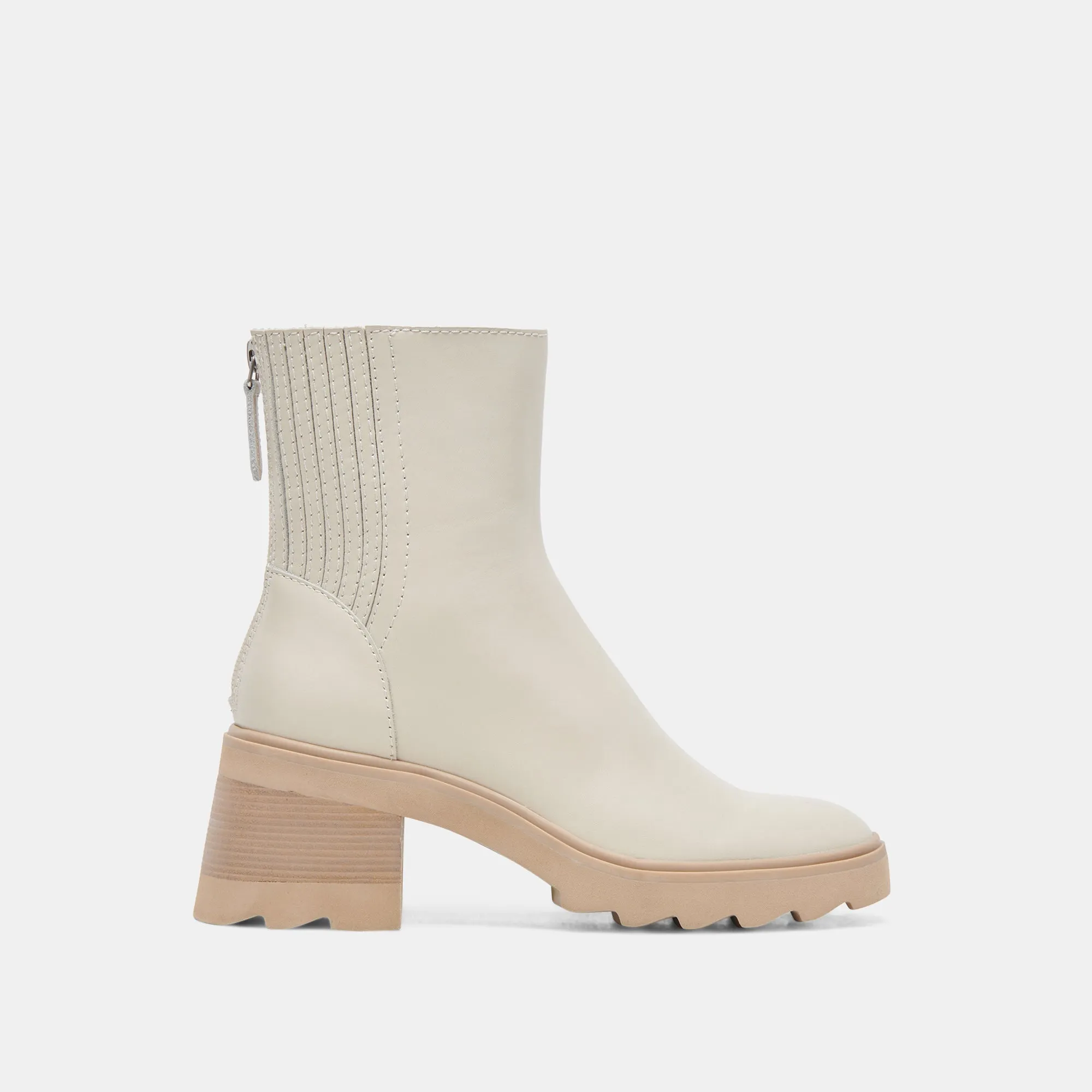 Comfortable Insole MARTEY H2O WIDE BOOTS IVORY LEATHER
